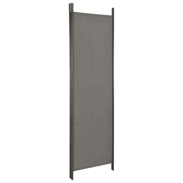 vidaXL Room Dividers Grey Fabric