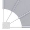 vidaXL Collapsible Balcony Side Awning Grey 210x210 cm