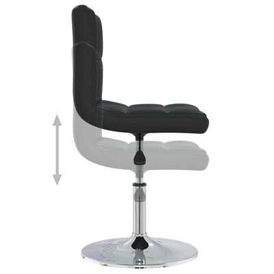 vidaXL Dining Chair Black Faux Leather