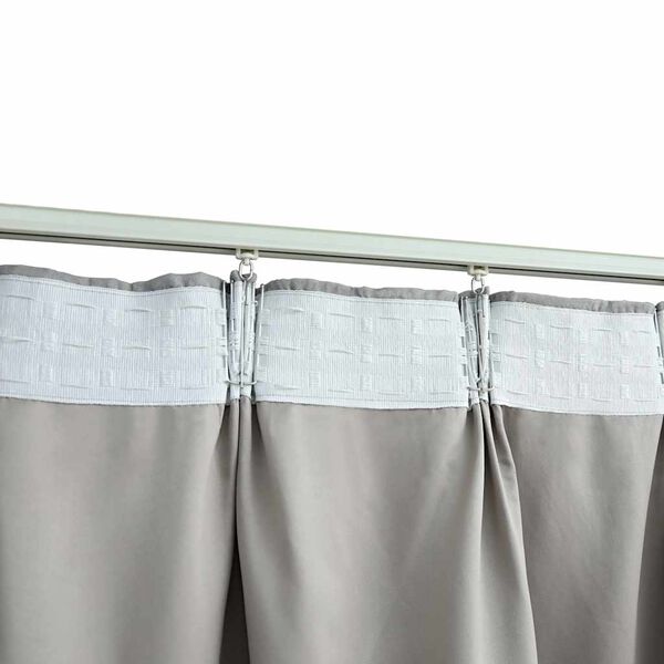 vidaXL Blackout Curtains with Hooks 2 pcs Grey 140x225 cm