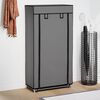 vidaXL Shoe Cabinet with Cover Grey 58x28x106 cm Fabric
