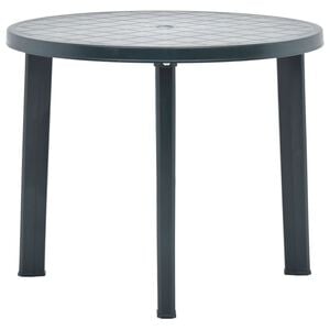 vidaXL Garden Table Green 89 cm Plastic