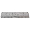 vidaXL Pallet Floor Cushion Cotton 120x40x7 cm Grey