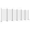 vidaXL 6-Panel Room Divider White 520x180 cm Fabric