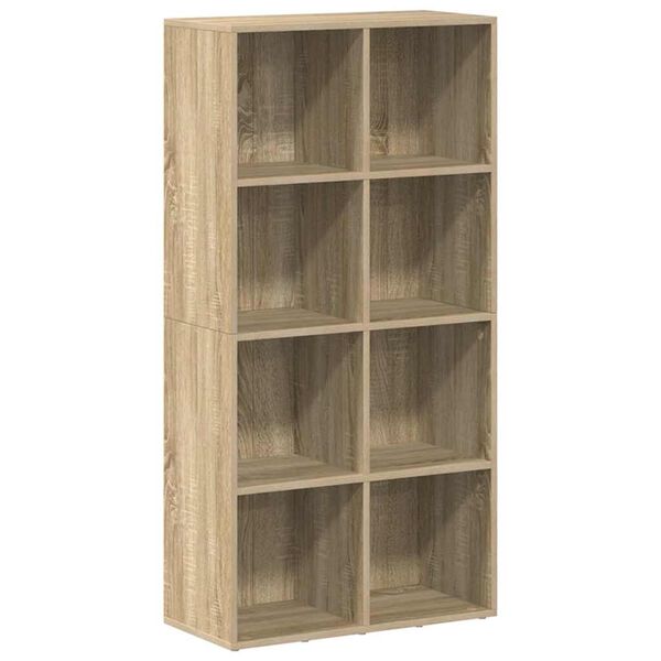 vidaXL Book Cabinet/Sideboard Sonoma Oak 66x30x130 cm Engineered Wood