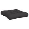vidaXL Pallet Cushions 3 pcs Black Fabric
