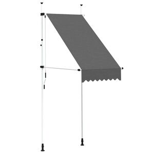 vidaXL Window awnings Anthracite 180 g / m&sup2; Polyester with PU Coated