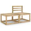 vidaXL 2 Piece Garden Lounge Set Green Impregnated Pinewood