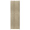 vidaXL Office Cabinet Sonoma Oak 60x32x190 cm Engineered Wood