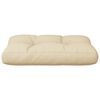 vidaXL Pallet Cushion Beige 60x40x12 cm Fabric