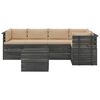 vidaXL 6 Piece Garden Pallet Lounge Set with Cushions Solid Pinewood