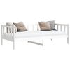 vidaXL Day Bed without Mattress White Solid Wood Pine 90x200cm