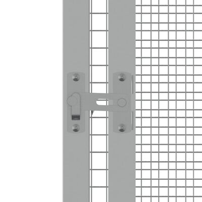 vidaXL Bird Cage Anthracite 213.5x217.5x211.5 cm Galvanised Steel