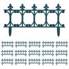 vidaXL Lawn Edgings 16 pcs Green 10 m PP
