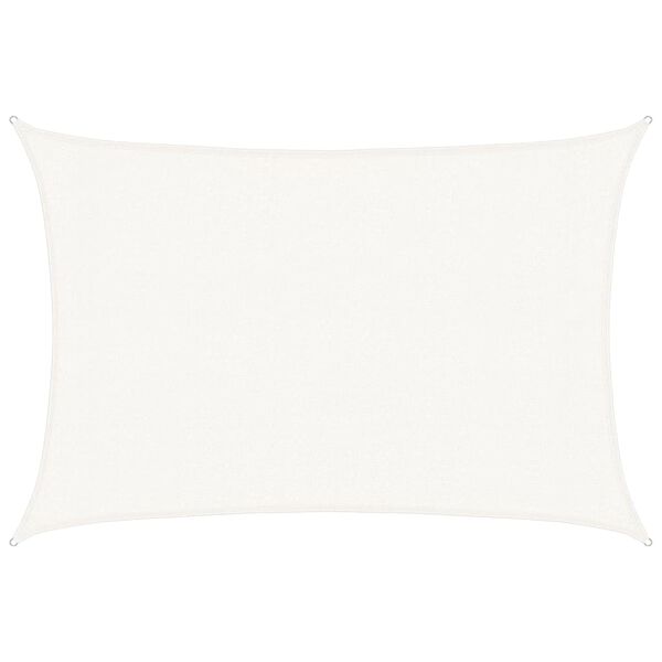 vidaXL Sunshade Sail 160 g/m² White 3x5 m HDPE