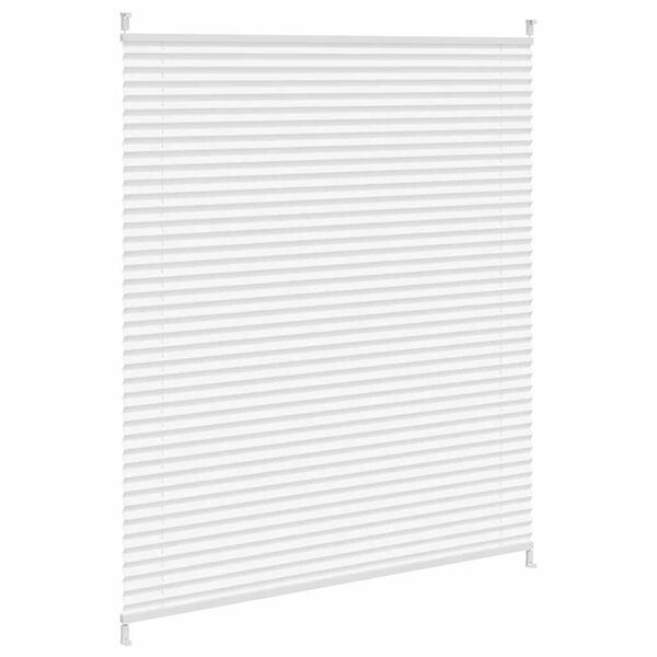 Plisse Blind 100x125cm White Pleated Blind