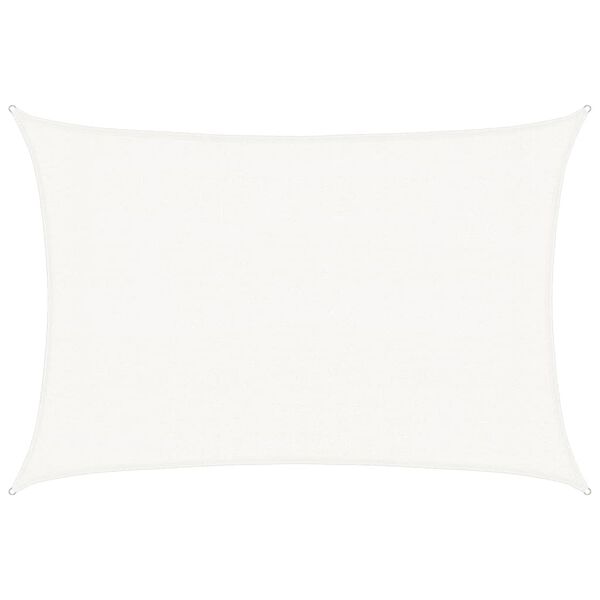 vidaXL Sunshade Sail 160 g/m² White 3x4.5 m HDPE