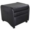 vidaXL Folding Armchair Black Faux Leather