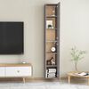 vidaXL TV Cabinets 2 pcs Concrete Grey 30.5x30x90 cm Engineered Wood
