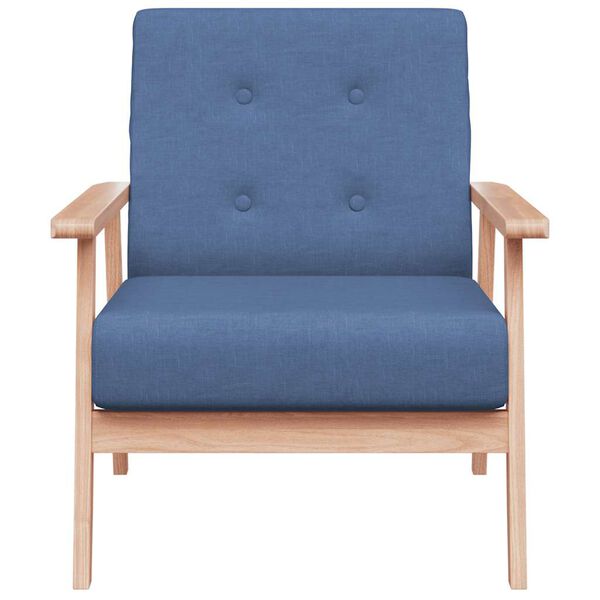 vidaXL Armchair Blue Fabric