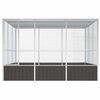 vidaXL Bird Cage Anthracite 302.5x324.5x211.5 cm Galvanised Steel