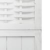 vidaXL Room Divider 5 Panels White Solid Wood Paulownia