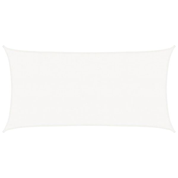 vidaXL Sunshade Sail 160 g/m² White 2.5x4.5 m HDPE