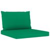 vidaXL 6 Piece Garden Lounge Set with Green Cushions