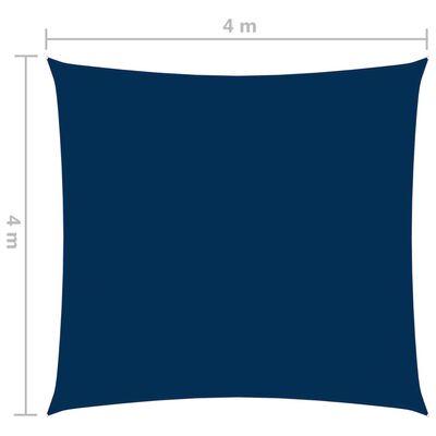 vidaXL Sunshade Sail Oxford Fabric Square 4x4 m Blue