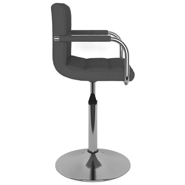 vidaXL Bar Stool Dark Grey Fabric