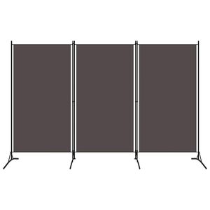 vidaXL 3-Panel Room Divider Anthracite 260x180 cm Fabric