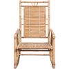 vidaXL Rocking Chair with cushion Bamboo