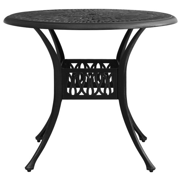 vidaXL Garden Table Black 90x90x74 cm Cast Aluminium