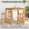 vidaXL Bar Stools 4 pcs Solid Acacia Wood