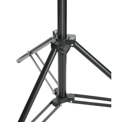 vidaXL Telescopic Background Support System + White Backdrop 3 x 5 m