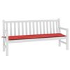 vidaXL Garden Bench Cushion Red 180x50x3 cm Oxford Fabric