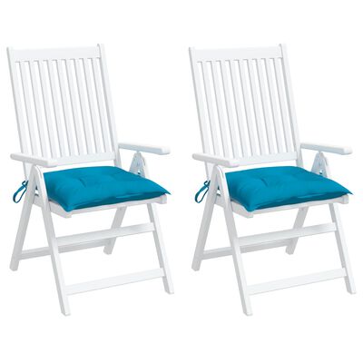 vidaXL Chair Cushions 2 pcs Light Blue 50x50x7 cm Oxford Fabric