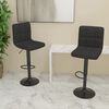 vidaXL Bar Stools 2 pcs Black Fabric