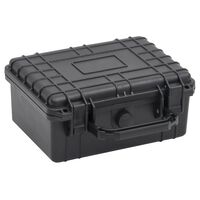 vidaXL Portable Flight Case Black 24x19x11 cm PP