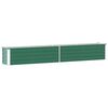vidaXL Raised Bed | Green | Galvanised Steel | Large | Garden Planter