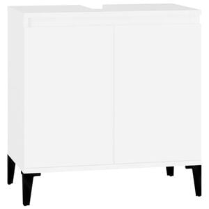 vidaXL Sink Cabinet White 58x33x60 cm Engineered Wood