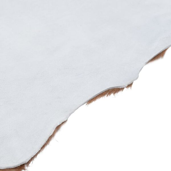 vidaXL Goatskin Mixed Brown and White 60x100 cm