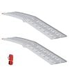 vidaXL Foldable Motorcycle Ramp 340 kg per ramp 2 pcs Silver Aluminium