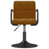 vidaXL Swivel Dining Chairs 4 pcs Brown Velvet