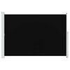 vidaXL Patio Retractable Side Awning 200x300 cm Black