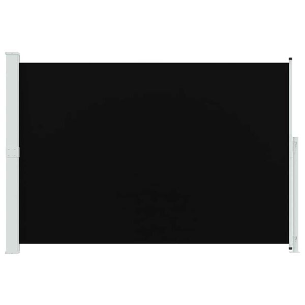 vidaXL Patio Retractable Side Awning 200x300 cm Black