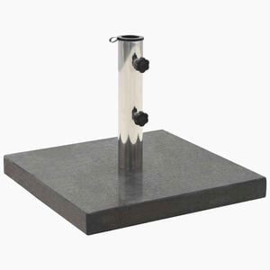vidaXL Parasol Base Granite 28,5 kg Square Black