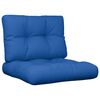 vidaXL Pallet Cushions 2 pcs Royal Blue Fabric