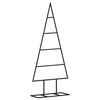 vidaXL Metal Christmas Tree for Decoration Black 60 cm