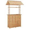 vidaXL 3 Piece Bar Set Bamboo